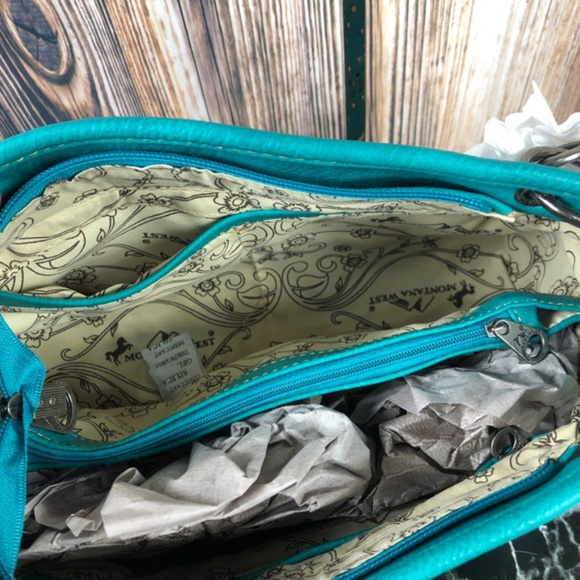 Montana West Buckle Collection Satchel - Picture 3 of 5